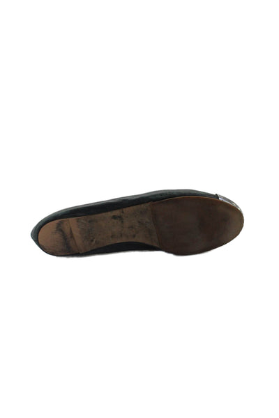 STEVEN BY STEVE MADDEN Womens Slip On Cap Toe Ballet Flats Black Size 8.5