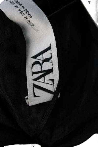 Zara Mens Black Viscose Blazer Long Sleeve Button Size M
