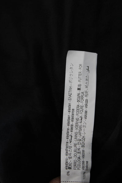 Zara Mens Black Viscose Blazer Long Sleeve Button Size M