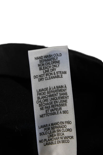 Good American Womens Faux Leather Leggings Black 30in Size 2