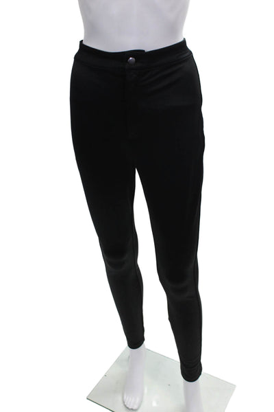 Skims Women Ankle Leggings Black Polyester Solid Size M