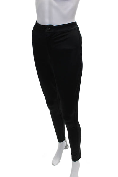 Skims Women Ankle Leggings Black Polyester Solid Size M