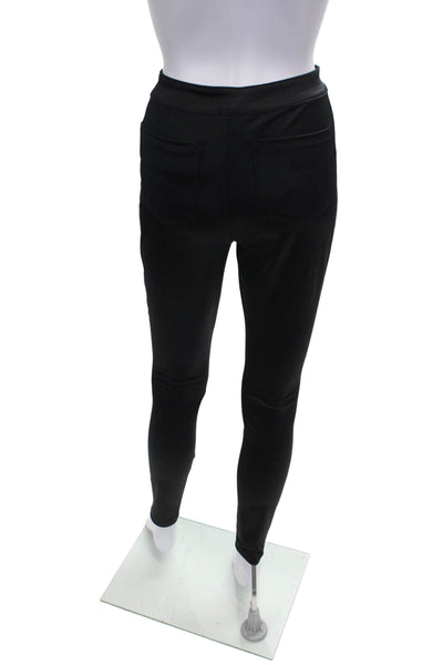 Skims Women Ankle Leggings Black Polyester Solid Size M