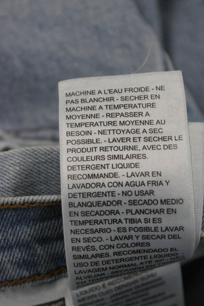 Levi's Womens High Rise Cropped Jeans Blue Cotton Inseam 27 Size 31