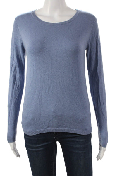 philosophy Womens Pullover Sweater Blue Crew Neck Long Sleeve Size S