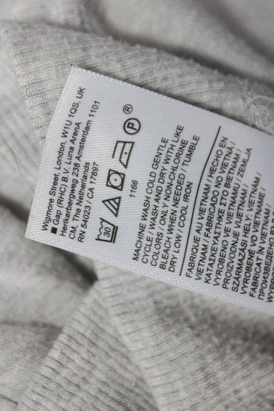 Athleta Womens Gray Modal Pullover Sweatshirt Crew Neck Long Sleeve Size S