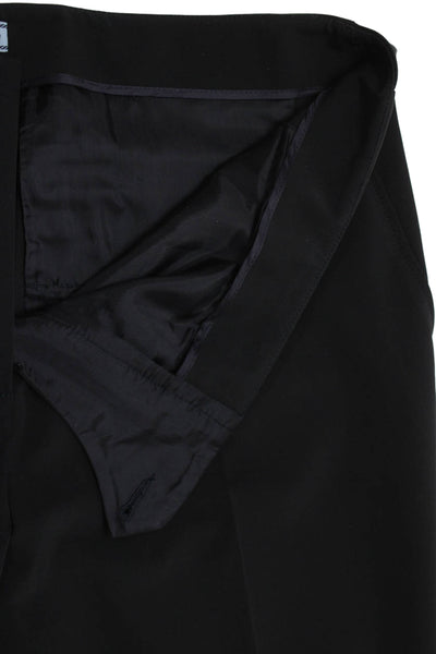 Prada Women Ankle Wool Pants Black Size M
