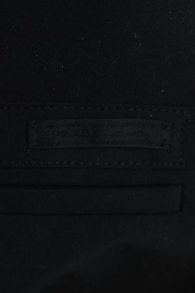 Prada Women Ankle Wool Pants Black Size M