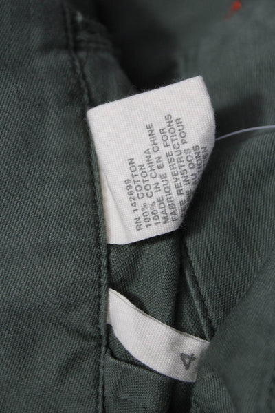 G1 All Purpose Goods Women Utility Green Cotton Shorts Size 4