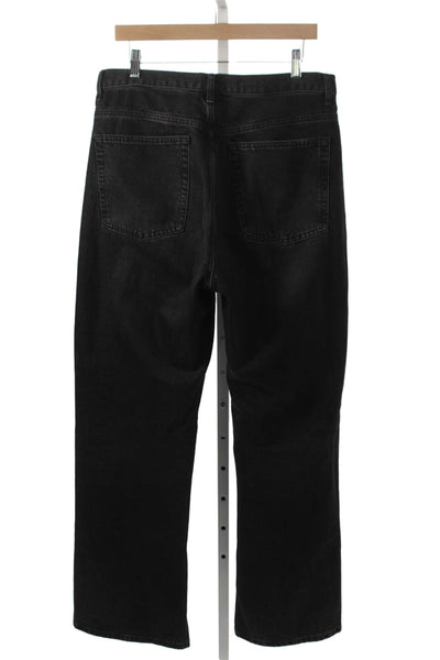 Zara Mens Straight Black Cotton Jeans Size 12