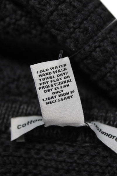 Cotton By Autumn Cashmere Womens Cardigan Gray Cotton Long Sleeve Size XS