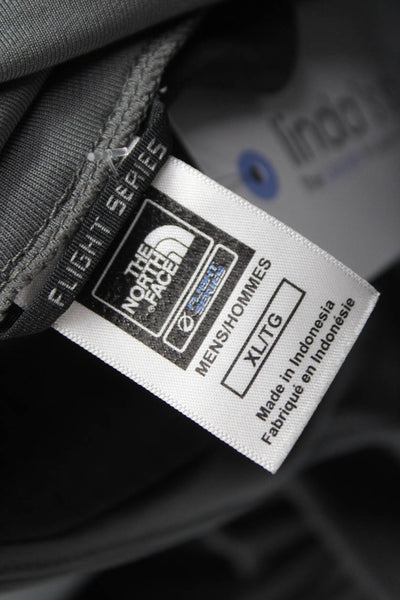 The North Face Mens Pullover Hoodie Gray Polyester Mock Neck Size XL