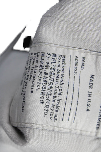 AG Mens Chino Pants Gray Cotton Size 36