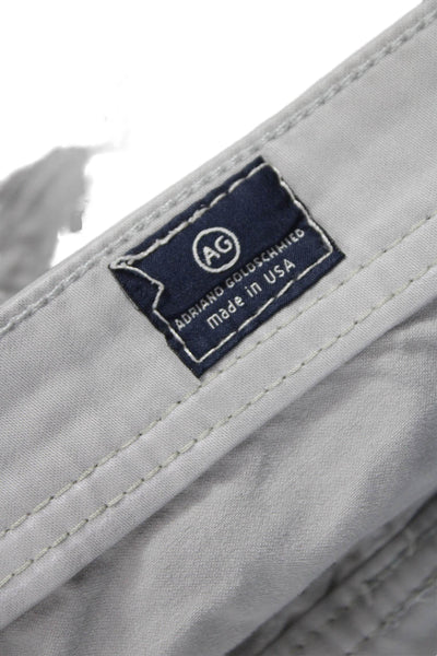 AG Mens Chino Pants Gray Cotton Size 36