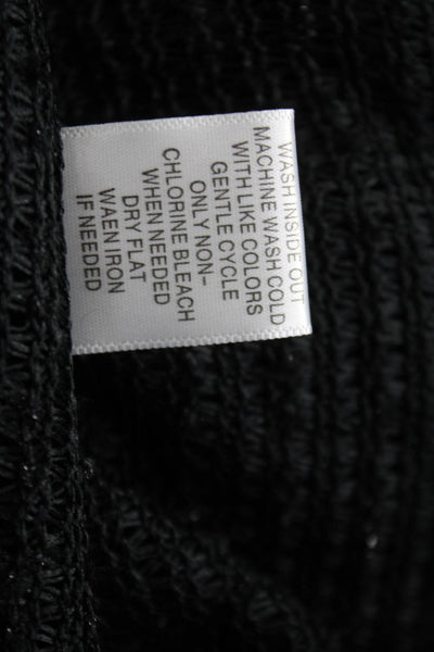 Simply Vera Vera Wang Womens Shrug Sweater Black 3/4 Sleeve Round Neck Size M