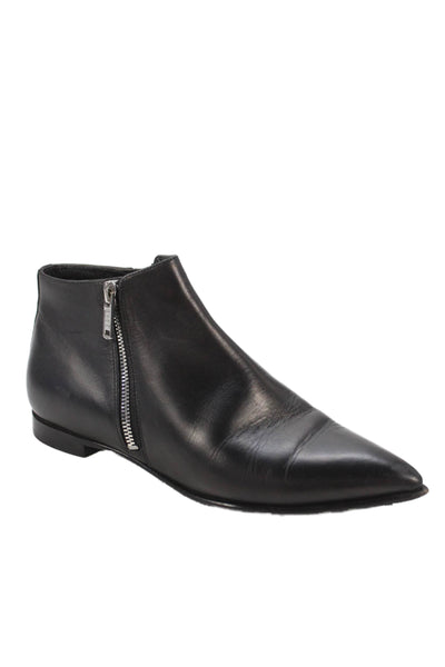 Marc By Marc Jacobs Womens Leather Pointed Toe Ankle Boots Black Size 36 6