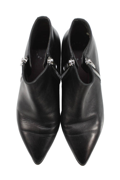 Marc By Marc Jacobs Womens Leather Pointed Toe Ankle Boots Black Size 36 6