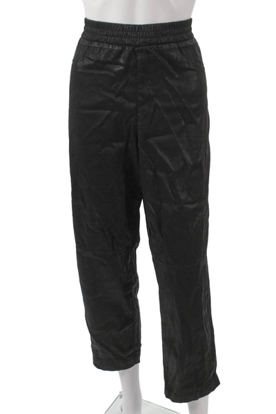 Bella Dahl Womens Tencel Jogger Pants Black Pull On Size L
