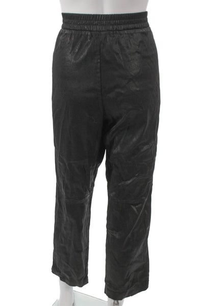 Bella Dahl Womens Tencel Jogger Pants Black Pull On Size L