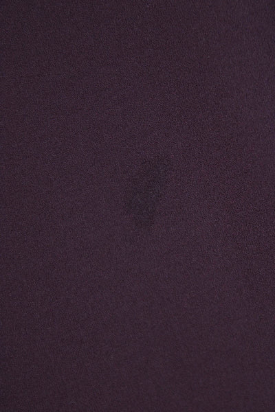 Eileen Fisher Womens Silk Collared Long Sleeve Button-Up Purple Size M