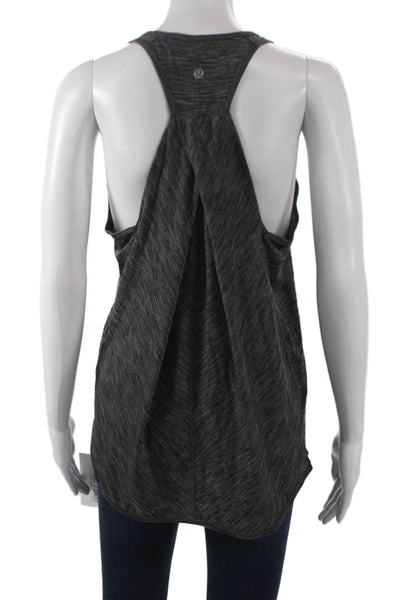 Lululemon Women Basic Scoop Neck Sleeveless Gray Tank Top Size 4