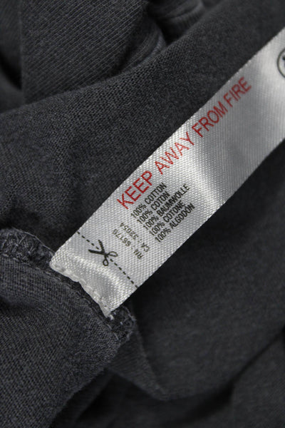 FP Movement Womens Basic Gray Cotton Crew Neck Long Sleeve T-Shirt Size XL