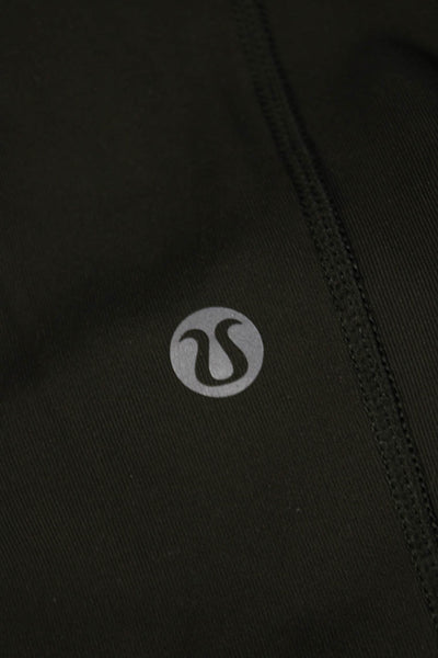 Lululemon Womens Ankle Leggings Green Nylon Blend Size 10