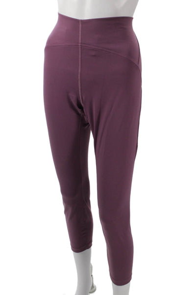 Lululemon Womens Purple Capri Leggings Polyester Blend Size 12