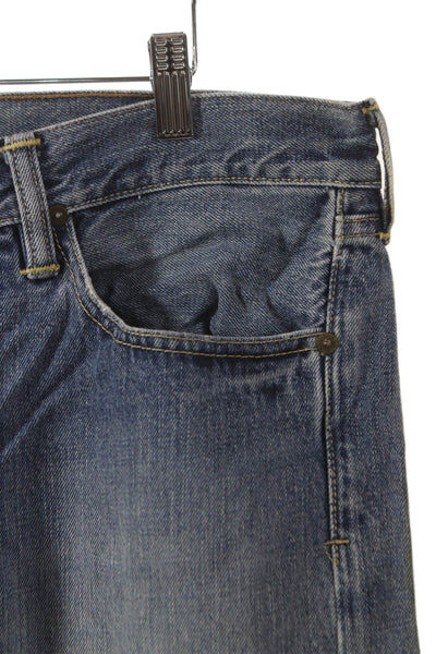 Polo Ralph Lauren Mens Straight Jeans Blue Zip Cotton Inseam 29 Size 35
