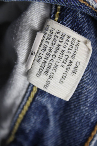 Polo Ralph Lauren Mens Straight Jeans Blue Zip Cotton Inseam 29 Size 35
