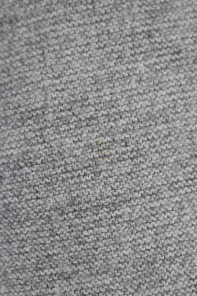 Club Monaco Womens Pullover Sweater Gray Merino Mock Neck Long Sleeve Size S