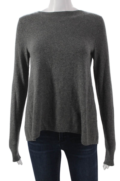 Club Monaco Womens Cashmere Boat Neck Pullover Gray Long Sleeve Size XS