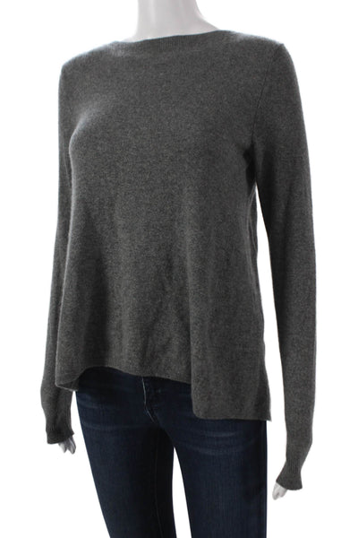 Club Monaco Womens Cashmere Boat Neck Pullover Gray Long Sleeve Size XS