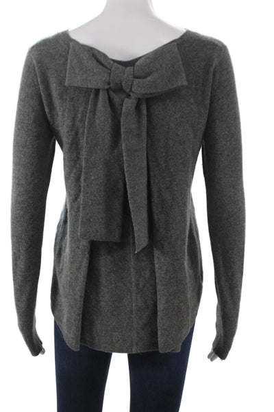Club Monaco Womens Cashmere Boat Neck Pullover Gray Long Sleeve Size XS