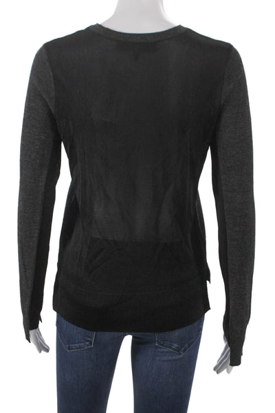 Rag & Bone Women Merino Wool Crew Neck Gray Pullover Long Sleeve Size S