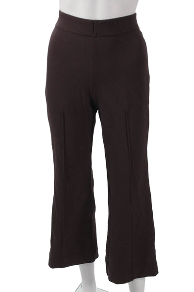 Maeve Anthropologie Womens Dress Pants Brown Nylon Pull On Size S