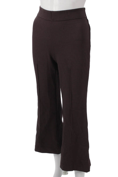 Maeve Anthropologie Womens Dress Pants Brown Nylon Pull On Size S
