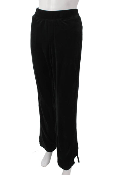 Pam & Gela Womens Sweatpants Black Polyester Pull On Size L