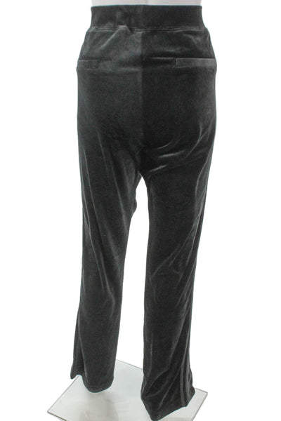 Pam & Gela Womens Sweatpants Black Polyester Pull On Size L