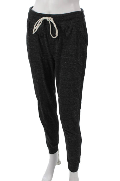 Alternative Unisex Jogger Pants Gray Flecked Polyester Drawstring Size M