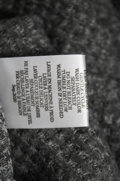 Z Supply Womens Cropped Blouse Gray Rayon Boat Neck Long Sleeve Size L