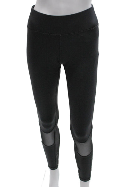 Terez Women Ankle Black Nylon Skull Leggings Size L