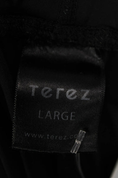 Terez Women Ankle Black Nylon Skull Leggings Size L