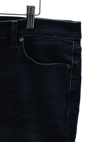 7 For All Mankind Womens Blue Bootcut Jeans Cotton Blend High Rise Size 33