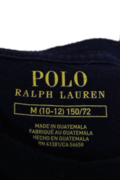 Polo Ralph Lauren Childrens Boys Flag Tee Shirt Navy Blue Size 10-12