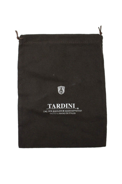 Tardini Womens Genuine Leather 1.5" Width Gold Buckle Belt Brown Size 36