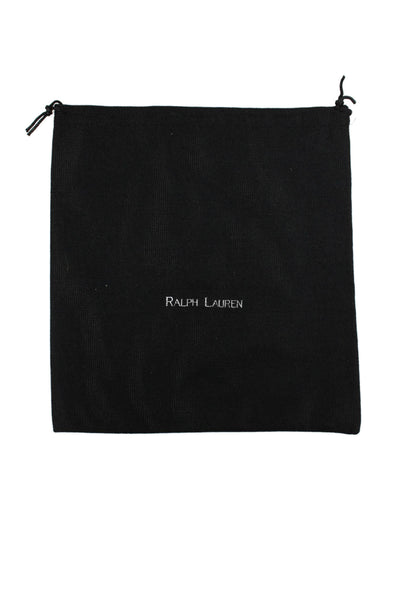 Ralph Lauren Womens Leather 1.5" Width Embellished Buckle Belt Black Size 38