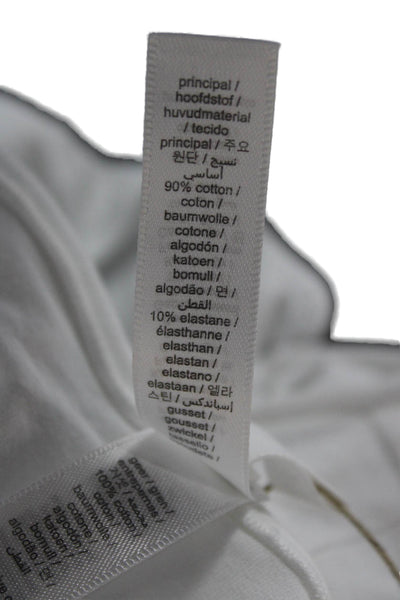 Skims Womens Solid Cotton Hipster Underwear White Size M