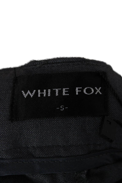 White Fox Women Dress Pants Gray Viscose Zip Size S