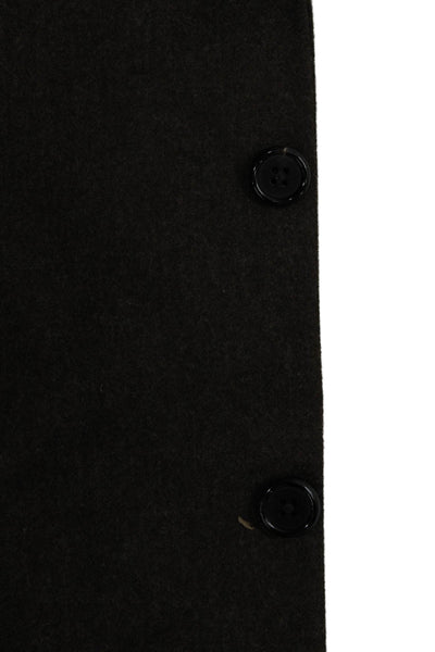 Hickey Freeman Mens Brown Wool Blazer Button Closure Size 46